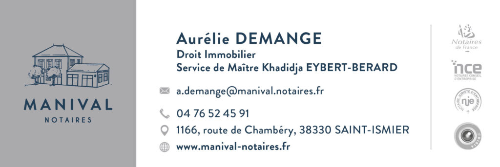 Modification signature de mail Manival Notaires